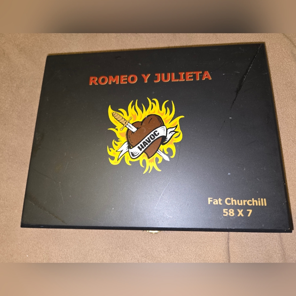 Romeo y Julieta Black Cigar Box EMPTY